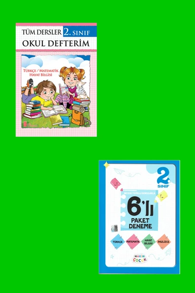 Ata 2.Sınıf Okula Yardımcı Tüm Dersler Okul Defterim - 6 lı Paket Deneme
