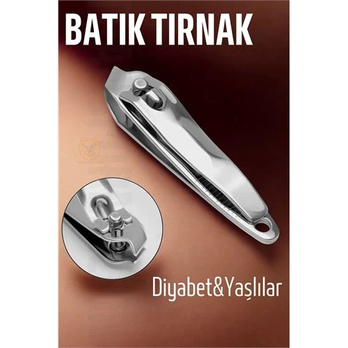 ModaCar Batık Tırnak İçin Eğimli Sivri Uçlu Tırnak Makası Batık Temizleme Makası Ocean Solingen