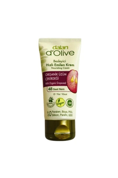 Dalan D'olive Üzüm Çekirdeği Özlü Besleyici Hızlı Emilen Tüp Krem 250 Ml