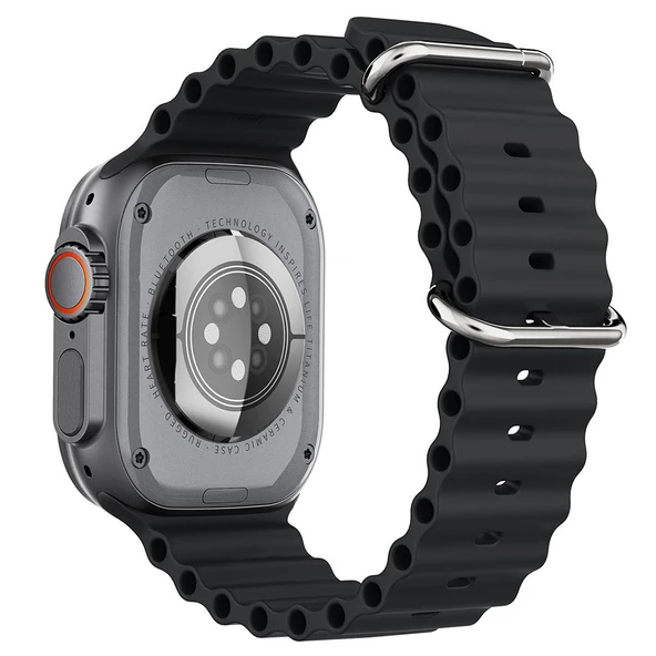 Hytech W69 Watch IOS Ve Android Uyumlu Mactive 2.05 İnç Geniş Ekranlı Siyah Akıllı Saat - 4