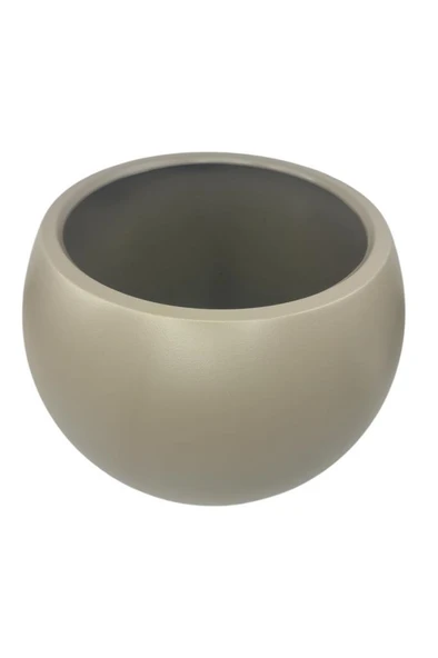 Nettenevime Küre Yuvarlak Top Vazo Dekoratif Saksı MOKKA 38*30cm - 2
