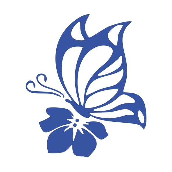 Yıldız ve Kelebek Sticker17x17 Cm Mavi ürün görseli