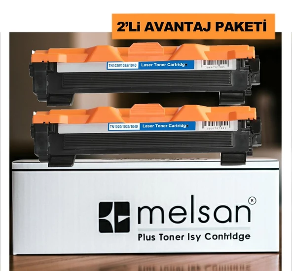 Melsan Brother MFC-1911W, MFC-1911NW Toner İkili Paket Yüksek Kapasite Muadil