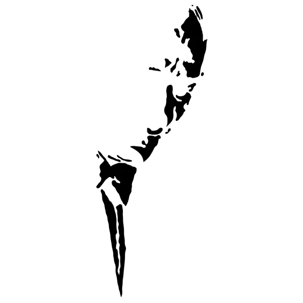 Atatürk Silüet Sticker17x17 Cm Siyah ürün görseli