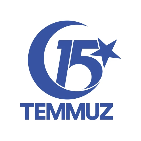 15 Temmuz  Sticker 17x17 Cm Mavi ürün görseli