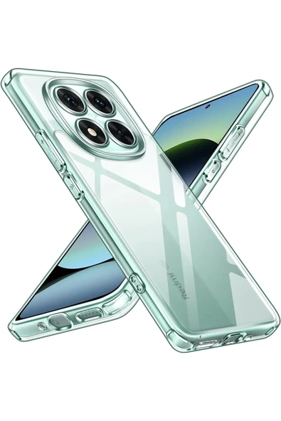 Logis Xiaomi Redmi Note 14 Kılıf Süper Silikon Şeffaf - 3