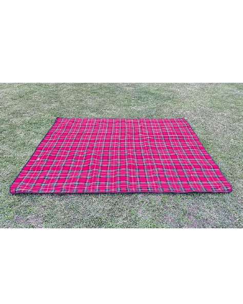 Nurgaz Campout Piknik Örtüsü Büyük Ekose Kırmızı - Resim 2