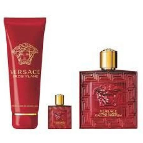 Versace 1VR-720042  Eros Flame 100Ml Edp+Sg150Ml+Gwp5 Set Erkek Parfüm