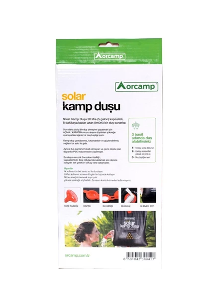 Orcamp Solar Kamp Duşu 20 LT - 3