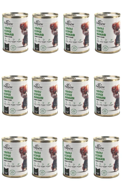 Yavru Köpek Yaş Mama Kuzu Konserve Jöleli Premium Parça Etli Yemek Besleyici Tahılsız Form 12x415 gr - 2