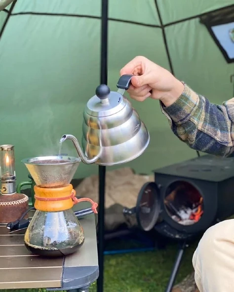 Nurgaz Campout Filtre Kahve Cam Set 400 ML - 3