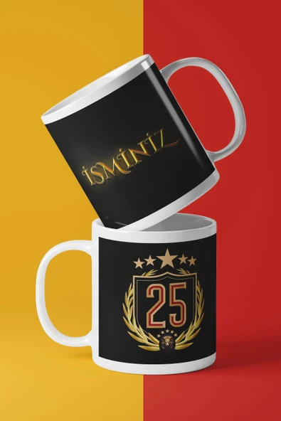 İsim Baskılı Taraftar Kupa Bardak (Galatasaray 25 Yıl)