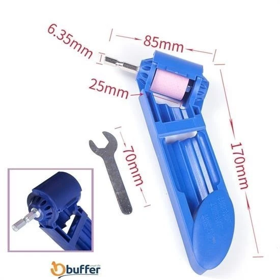 BUFFER® Taşınabilir Kullanımı Kolay Hafif Matkap Ucu Bileyici Matkap Ucu Bileme Keskinleştirme Apara - 5