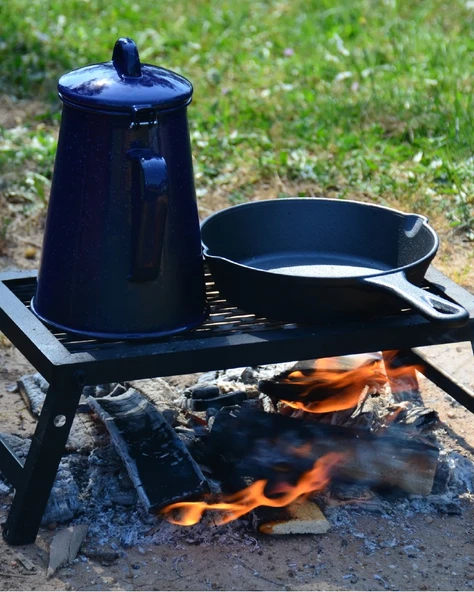 Nurgaz Campout Ateş Üstü Izgara+Çanta Orta - Resim 5