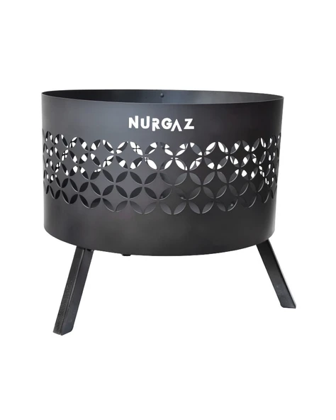 Nurgaz Campout Orman Şöminesi Yıldız Desen - Resim 2