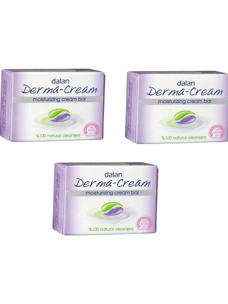 Dalan Derma Cream Nemlendiricili Bakım Sabun 3 Adet x 100 gr