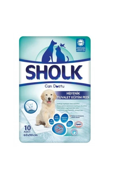 Sholk 60x90 cm 10'lu Hipoalerjenik Köpek Çiş Eğitim Pedi