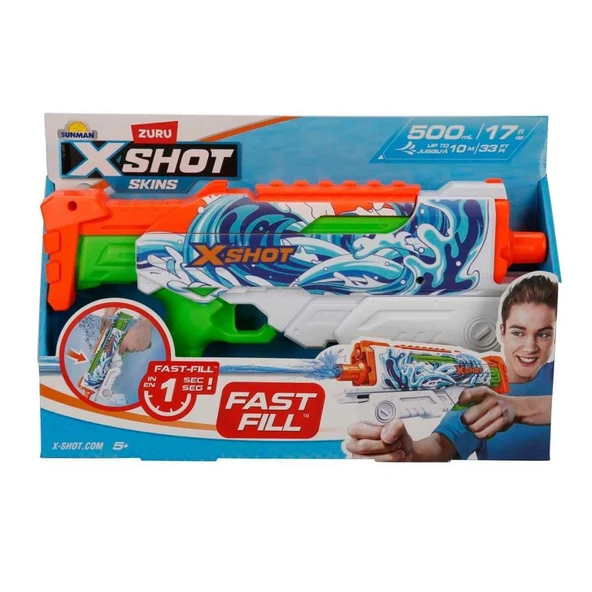 NessiWorld 4583 X-Shot Skins Hyperload Fast Fill Su Tabancası 34 cm