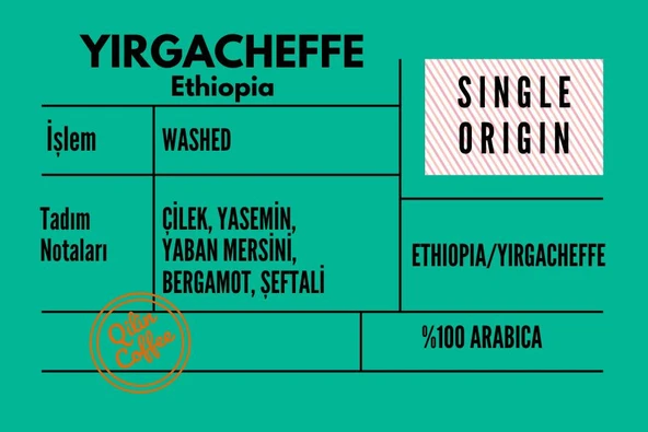 Ethiopia Yirgacheffe 1Kg Filtre&Espresso Kahve - 2