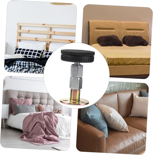 2 Adet Mobilya Duvar Sabitleyici - Yatak Baza Başlığı Sabitleme- Ses- Titreşim Önleyici Aparat ürün görseli