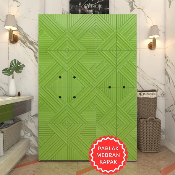 Kenzlife membran çamaşır kurutma makinesi dolabı yaromira yşlbyz üçgen 180*120*64 mebran kapak suntalam gövde