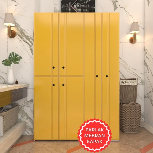 Kenzlife membran çamaşır kurutma makinesi dolabı yaromira hrdbyz sadelim 180*120*64 mebran kapak suntalam gövde