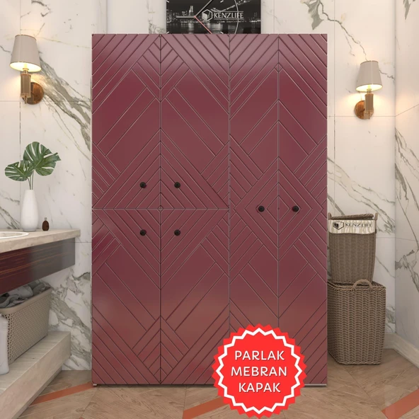 Kenzlife membran çamaşır kurutma makinesi dolabı yaromira fşybyz köşeli 180*120*64 mebran kapak suntalam gövde ürün görseli