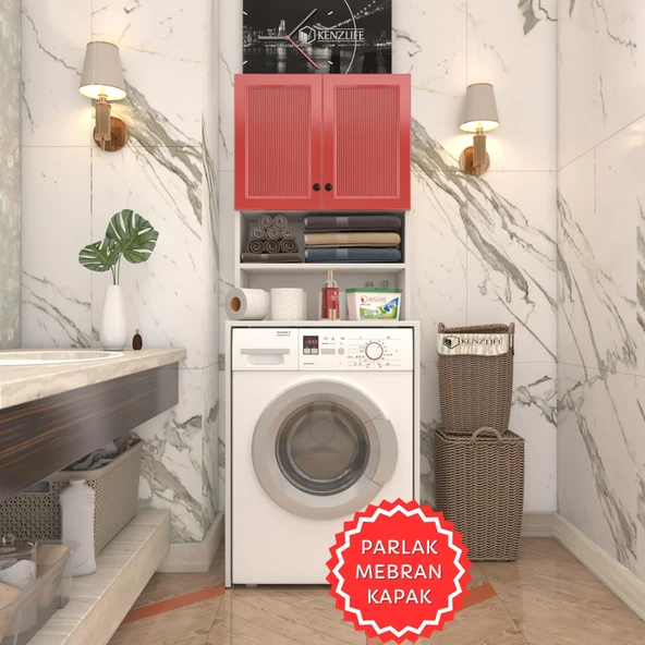 Kenzlife membran çamaşır makinesi dolabı hayzum krmbyz çubuk 180*66*55 mebran kapak suntalam gövde