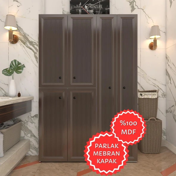 Kenzlife membran çamaşır kurutma makinesi dolabı yaromira khvbyz tiril 180*120*64 mebran kapak MDF gövde