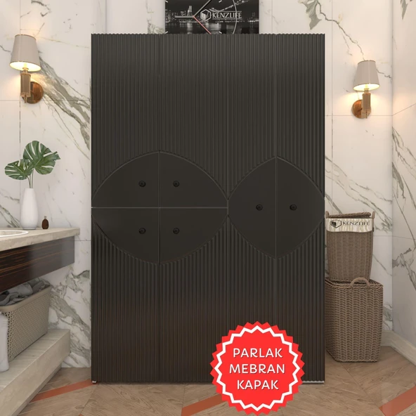 Kenzlife membran çamaşır kurutma makinesi dolabı yaromira syhbyz çehre 180*120*64 mebran kapak suntalam gövde