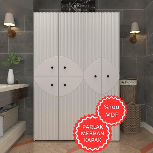 Kenzlife membran çamaşır kurutma makinesi dolabı yaromira byzbyz çehre 180*120*64 mebran kapak MDF gövde