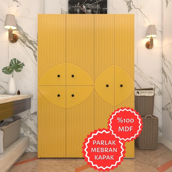 Kenzlife membran çamaşır kurutma makinesi dolabı yaromira hrdbyz çehre 180*120*64 mebran kapak MDF gövde ürün görseli