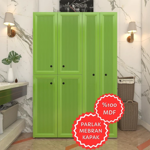 Kenzlife membran çamaşır kurutma makinesi dolabı yaromira yşlbyz tiril 180*120*64 mebran kapak MDF gövde ürün görseli