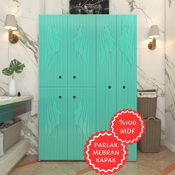Kenzlife membran çamaşır kurutma makinesi dolabı yaromira trkbyz yüzyüze 180*120*64 mebran kapak MDF gövde