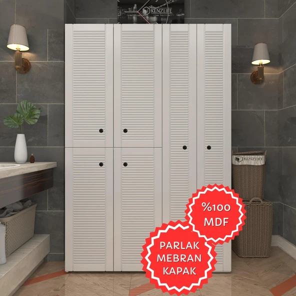 Kenzlife membran çamaşır kurutma makinesi dolabı yaromira byzbyz mod2 180*120*64 mebran kapak MDF gövde