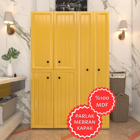 Kenzlife membran çamaşır kurutma makinesi dolabı yaromira hrdbyz uzun 180*120*64 mebran kapak MDF gövde