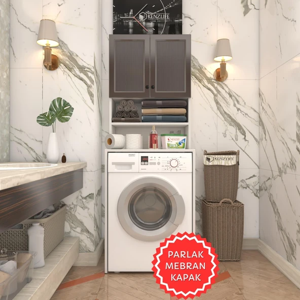 Kenzlife membran çamaşır makinesi dolabı hayzum khvbyz çubuk 180*66*55 mebran kapak suntalam gövde