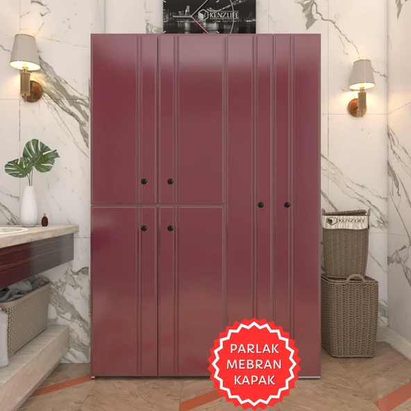 Kenzlife membran çamaşır kurutma makinesi dolabı yaromira fşybyz sadelim 180*120*64 mebran kapak suntalam gövde