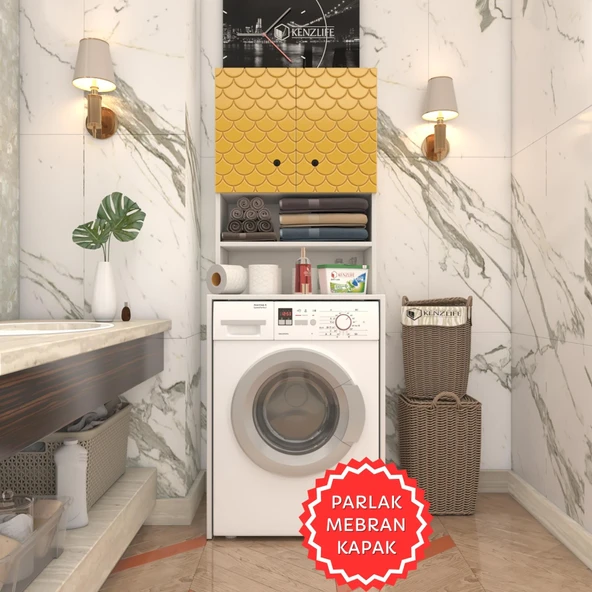 Kenzlife membran çamaşır makinesi dolabı hayzum hrdbyz petek 180*66*55 mebran kapak suntalam gövde