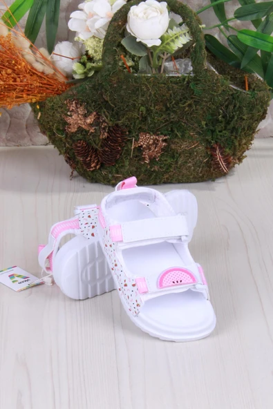 Vicco 332.B25Y.251 Beyaz İnkago Anatomik Kız Çocuk Sandalet - Resim 9