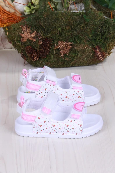 Vicco 332.B25Y.251 Beyaz İnkago Anatomik Kız Çocuk Sandalet - Resim 2