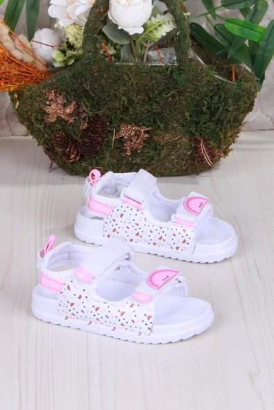 Vicco 332.B25Y.251 Beyaz İnkago Anatomik Kız Çocuk Sandalet - Resim 6