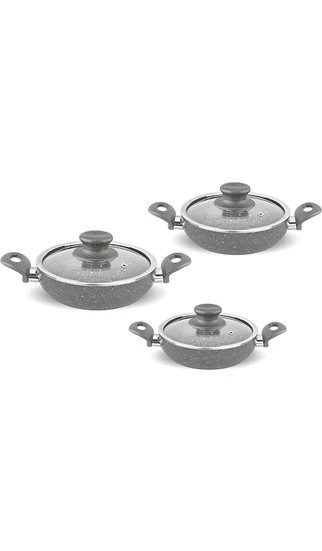 FMS Granit Omlet Sahan Seti Kapaklı Gri G-5001 ürün görseli 1