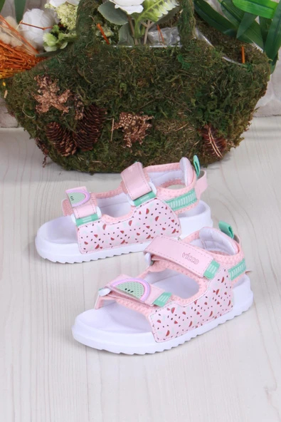 Vicco 332.B25Y.251 Pudra İnkago Anatomik Kız Çocuk Sandalet - Resim 3