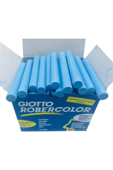 Robercolor Tebeşir Yuvarlak Mavi 100"lü 539605