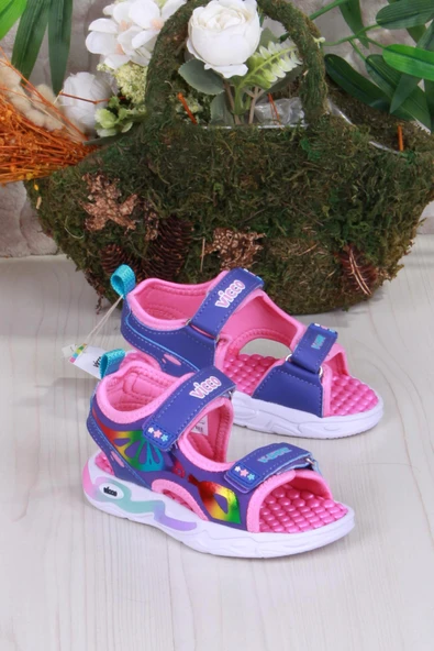 Vicco 332.P25Y.210 Mor But Anatomik Işıklı Kız Çocuk Sandalet