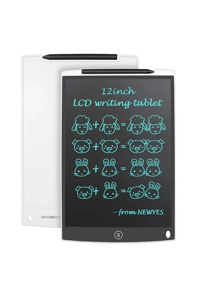 12 Inc Writing Lcd Grafik Dijital Kalemli Çizim Tableti Yazı Tahta Not Yazma Eğitim Tableti