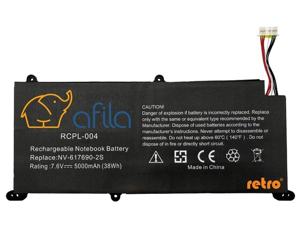 Casper Nirvana C350 Serisi NV-617690-2S Notebook Bataryası, Pili - Ver.2 (intel İ3 Cpu) / RCPL-004