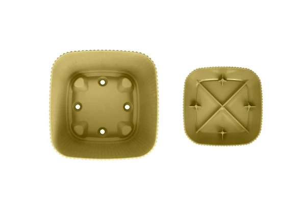 Omnipazar KRS-384 Dekoratif Plastik Mercan Kare Saksı 4 Litre No 4 - Resim 10