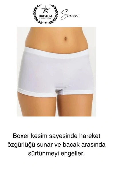 Premium Toparlayıcı Sıkılaştırıcı Kadın Boxer Korse Rahat Dikişsiz Saran Günlük İç Çamaşır - 4